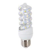 LED B5 Spiral Pære, 7W, E27, 4000K, Erstatter 50W, 230V, 630lm, RA80, 3 års garanti