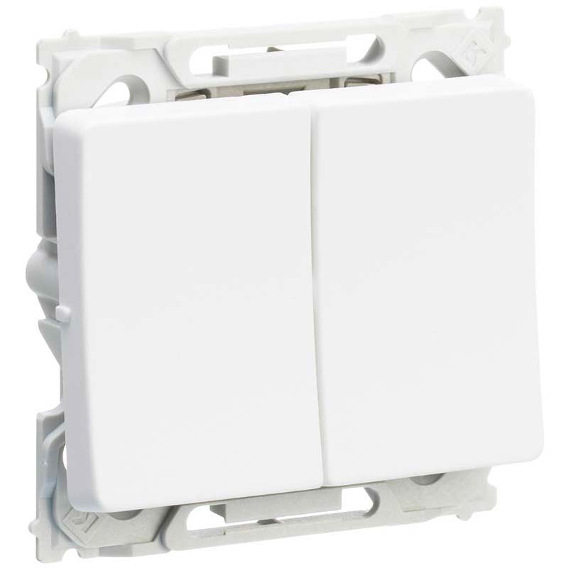LK Opus krone afbryder 16A - hvid