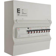 Færdigmonteret gruppetavle - HPFI - 1x16A 3P+N, 2x13A 1P+N - Grå