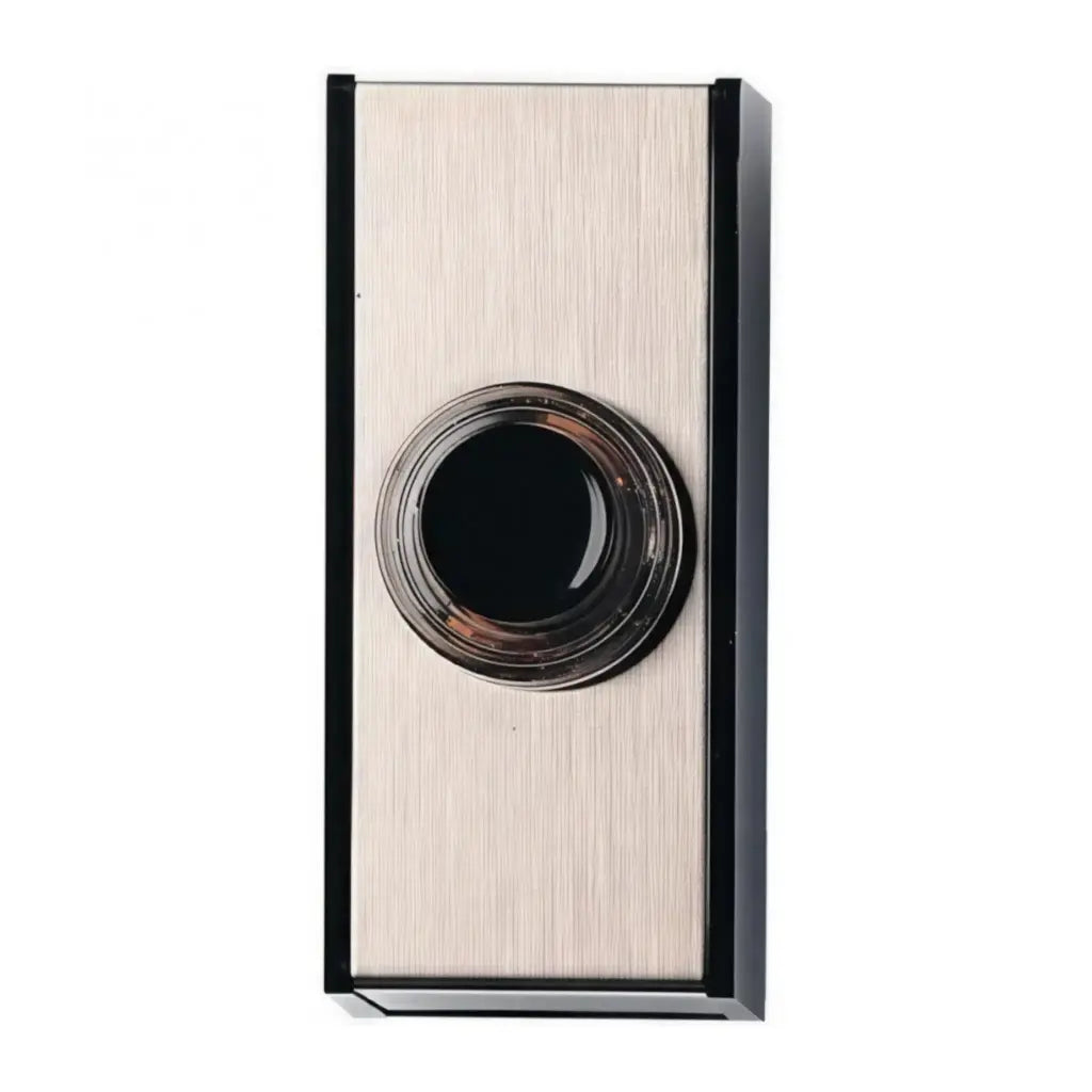 Dørtryk Gem - krom/sort