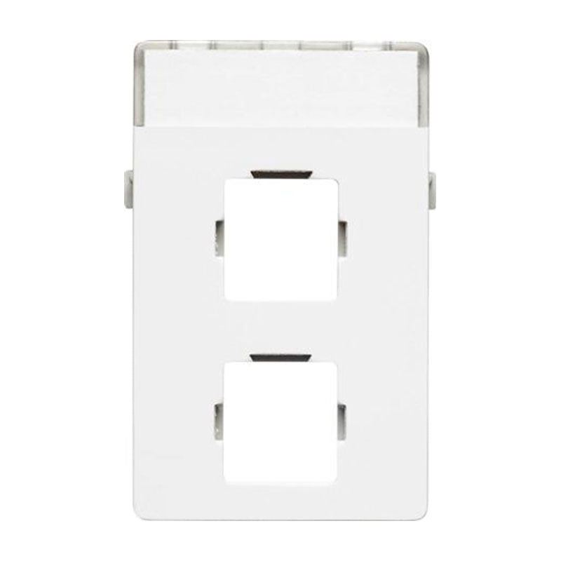 Udtag Systimax 2xRJ45 hvid