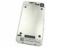 Glas bagcover til Apple iPhone 4 - Hvid