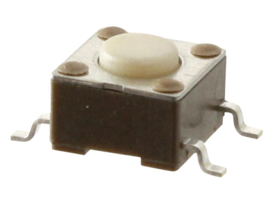 TACT mikrotrykkontakt - 6x6mm, H=4,3mm (SMD)