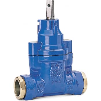 AVK 32 mm stikledningsventil, duktiljern, med trækfaste skruekoblinger, PN16