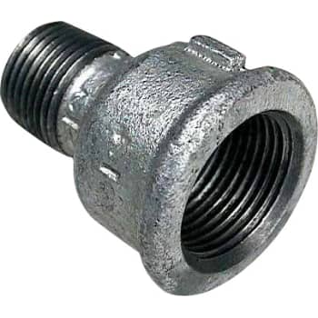 3/4" x 1/2" Galvaniseret spidsmuffe