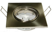 Downlight Easy Spot GU10 satin nikkel 25w firkant.