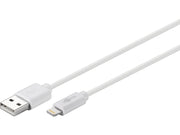 USB 2.0 til Lightning opladnings- og data kabel, Hvid (1m)