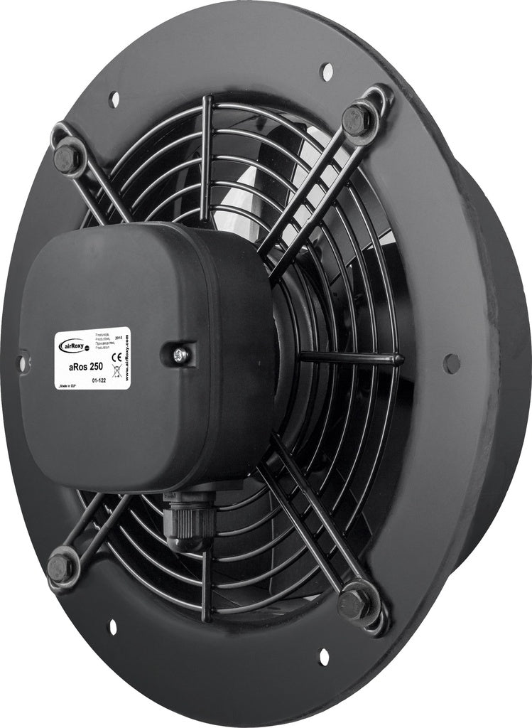 Industriel vægventilator - aRos Ø450mm, 250W, 4850m3/t