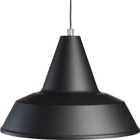 VÆRKSTEDSPENDEL E27 Ø400 SORT