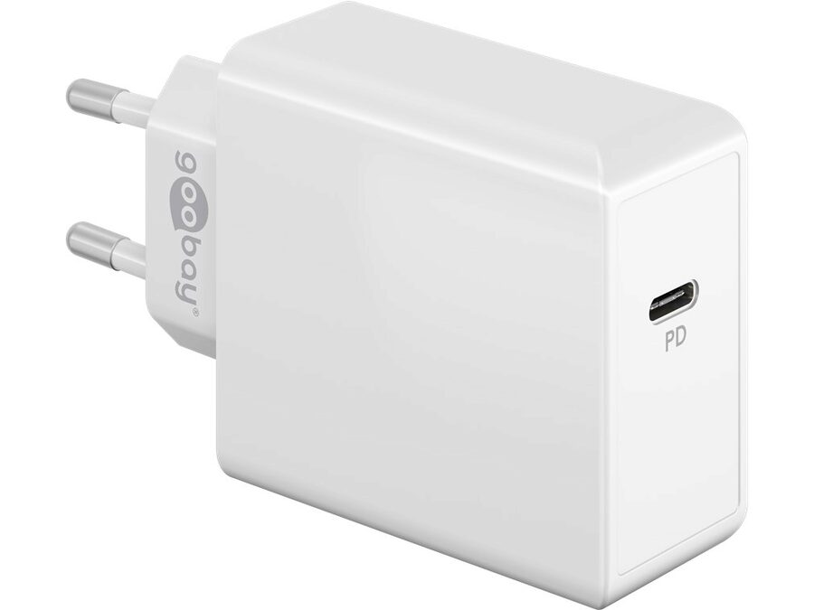 USB-C PD netadapter - 1xUSB-C, 65W/3,25A, Hvid