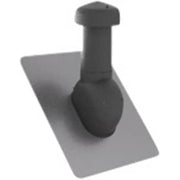 Ventilationshætte Ø160 sort m fast flash + kondensindsats