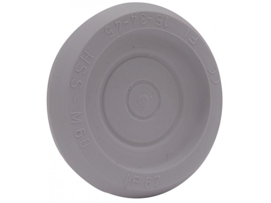TPE kabelgennemføring - Ø15-45mm, IP67, Grå (M60 hul)