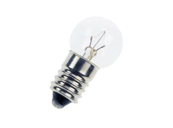 Dværglampe - 12V / 200mA / 2.4W, E10 sokkel (Ø15x29mm)