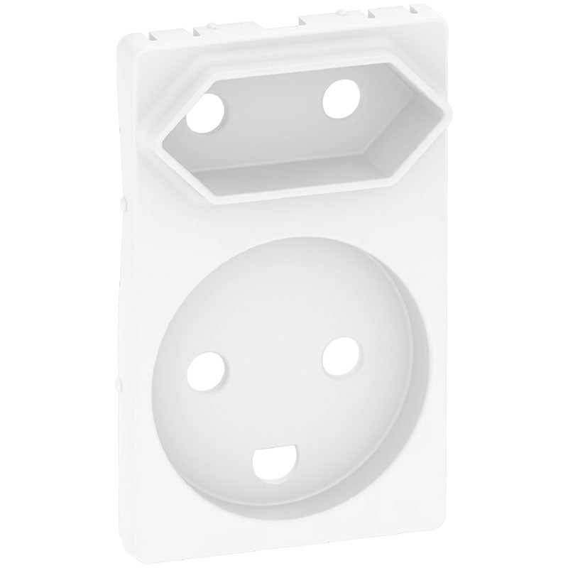 Fuga afdækning dobbelt stikkontakt 1 flad hvid