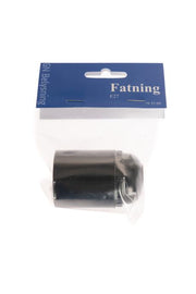 Normalfatning u/reces E27 sort GN-pak