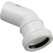 40 mm x 45° Bøjning afløb hvid PP