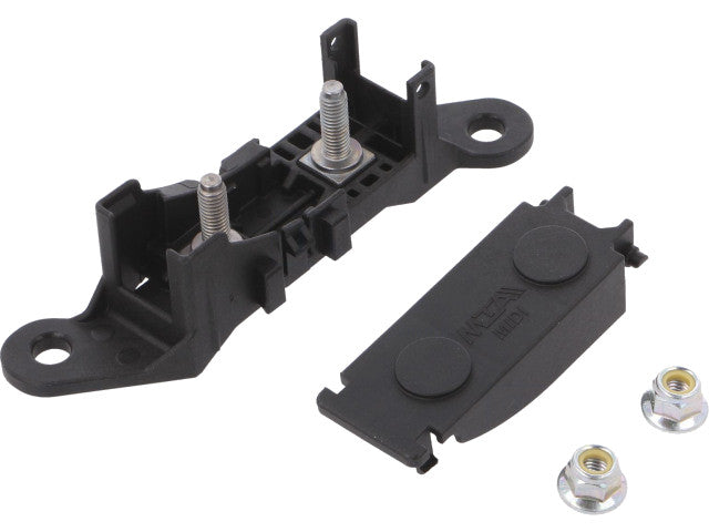 MIDIVAL autosikringsholder - til 40mm sikring, M5 skrue