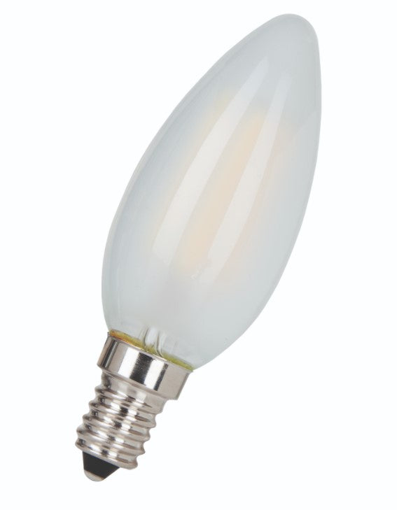 C35 LED kertepære - 240V 4W opal, Dæmpbar, E14 (2700K)