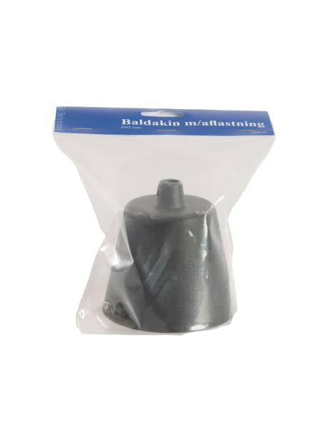 Baldakin m/aflastning Ø92mm sort