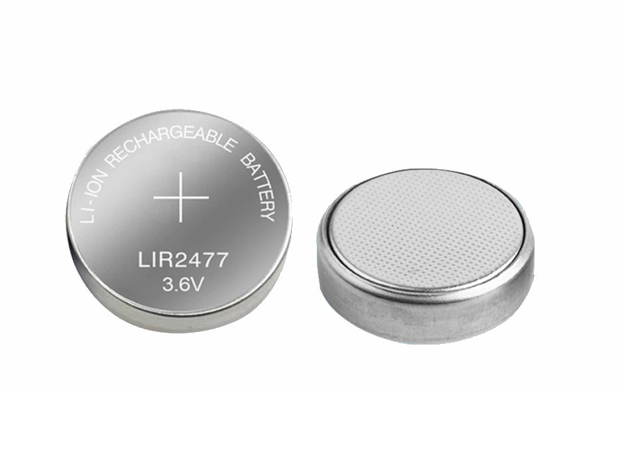 LIR2477 Genopladelig LiION knapcelle - 3,6V 200mAh
