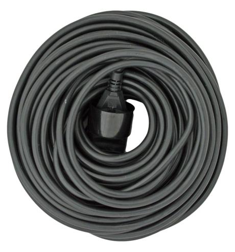 Kabelsæt 2x1,5mm² m/stik & forled 30m