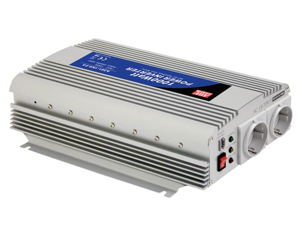 Inverter - 12V / 1000W modificeret sinus, (CEE7/3)