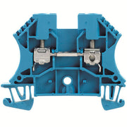 WDU  gennemgangsklemme 4mm² blå for dinskinne