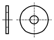 Spændeskive - Forzinket stål, M2.5, Ø8mm (50 stk.)