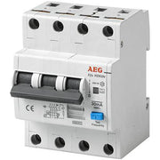 AEG kombiafbryder 13A 3P+N 6kA C 30mA