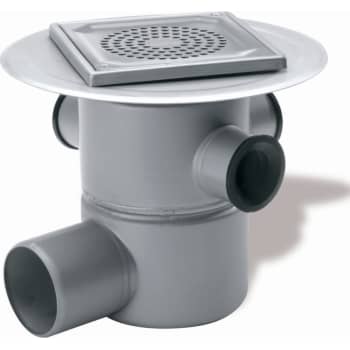 ACO 75 mm afløbsskål til smøremembran, med studs, vandret