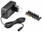 Universal netadapter - 9 til 24VDC / 24W (1,5A) 7 stik, EuP
