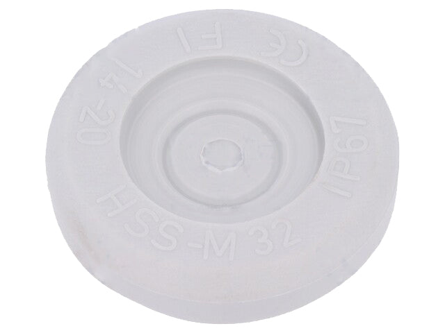 TPE kabelgennemføring - Ø14-20mm, IP67, Grå (M32 hul)