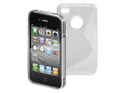 TPU cover til iPhone 4/4s - Side Grip, Transparent