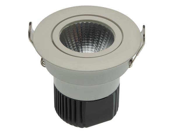 LED indbygningsspot - 230V / 6W Rund hvid kip, Varm Hvid