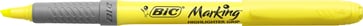 BIC overstregningspen Brite Liner Grip gul