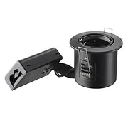 Indbygningsspot 230 v GU10 Max 7W Led Sort