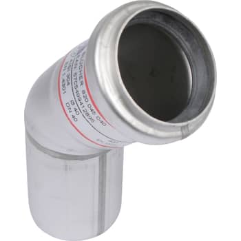Ø 40 mm x 45° Bøjning rustfri AISI304/EN1.4301 BLÜCHER