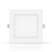 LED E6 - 6W Kvadratisk Bagbelyst Indbygningsspot, 3000K (Udskæringsstørrelse: 95mm-105mm) - Indbygget