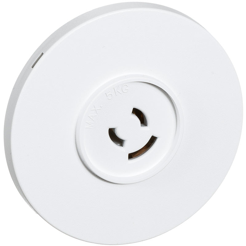 Fuga Lampestikkontakt Ø 80 hvid