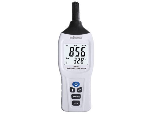 DEM501 Digital termometer & fugtighedsmåler