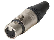 Neutrik - XLR hun 5pol kabelstik (sølvbelagt, nikkel)