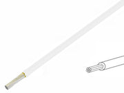 Silikoneledning - 1,5mm² trådet, 180°C Hvid (metervare)