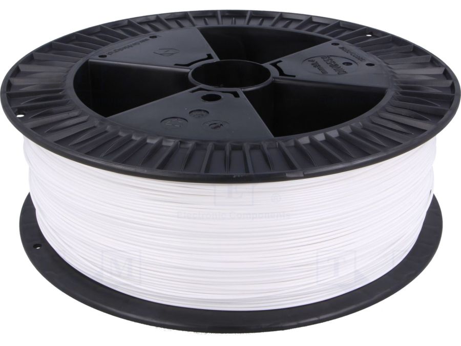 PETG filament - Ø1,75mm, Hvid, 2kg