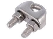 Wire klemme - 8mm, Rustfri stål