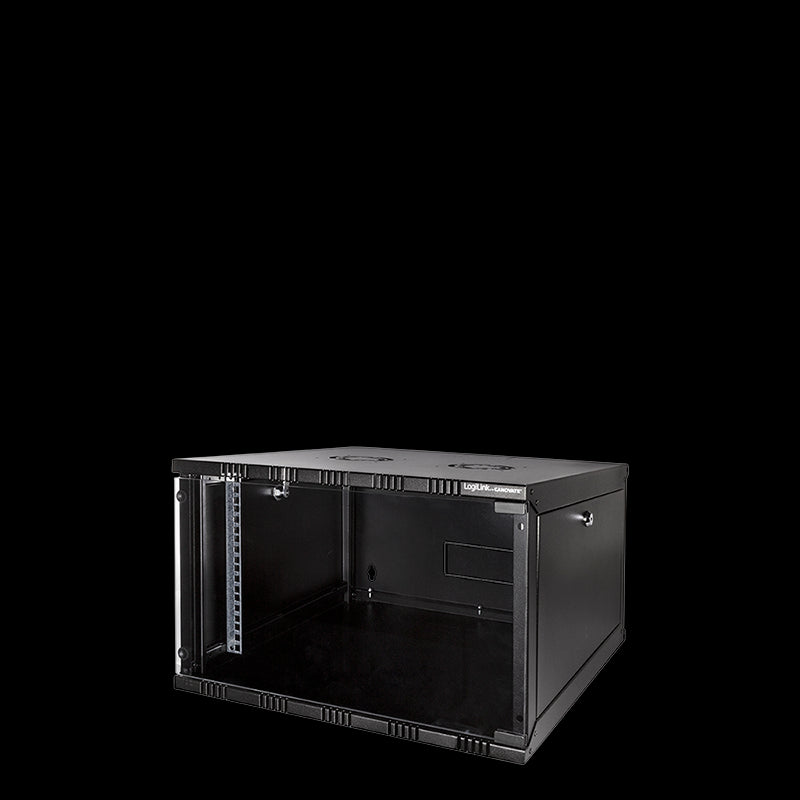 19" væg-rackskab - 6U B540xD400mm, Sort