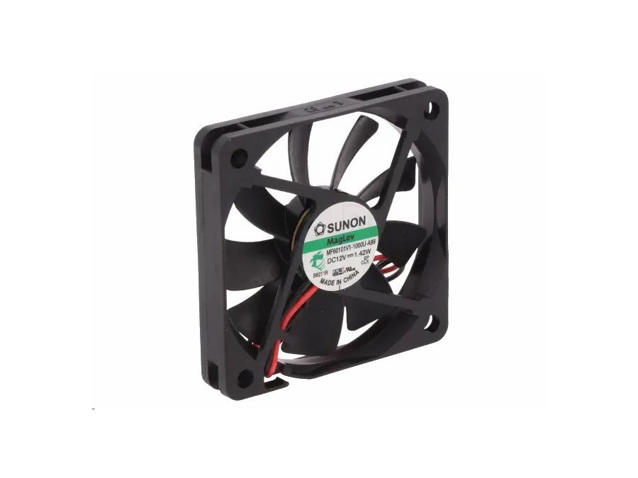 DC blæser - 60x60x10mm 12Vdc / 1,3W Vapo, 2 ledn.