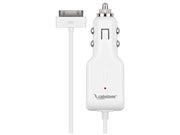 12/24V billader til iPad/iPhone/iPod 2,1A Hvid (1,2m)