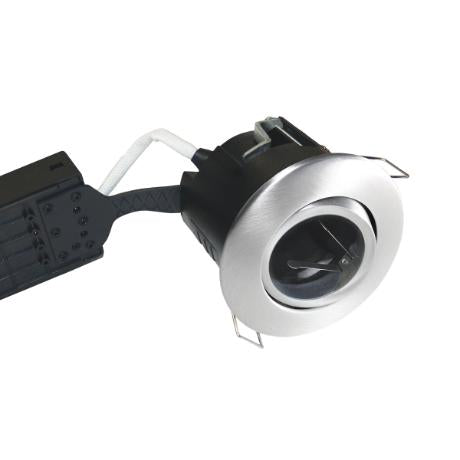 Uni install master rund Ø75 børstet alu GU10 H63mm