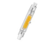 R7S LED pære - 240V 4W 360° 78mm, Varm hvid (glas)
