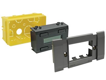 VELBUS - Ramme til kontrolpanel, mørk grå (1 stk.)